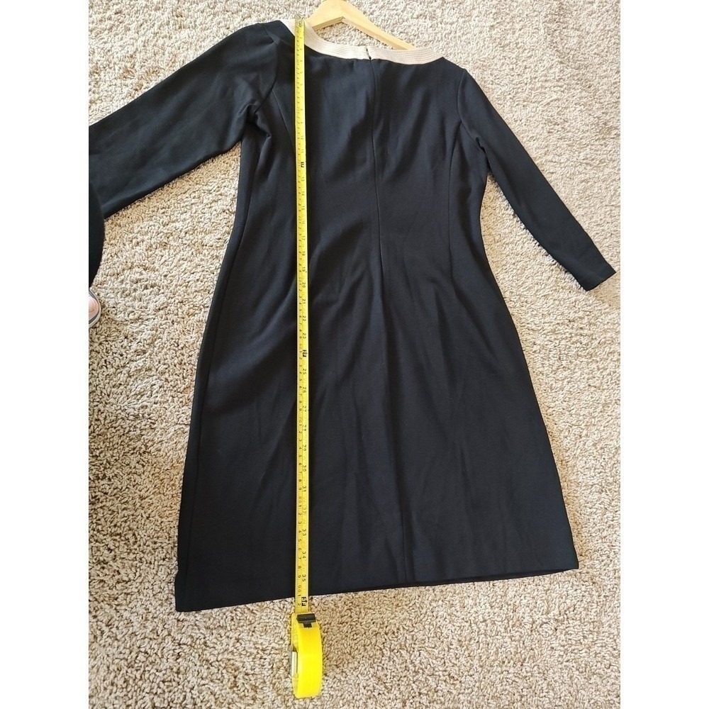 Talbots Petites Sheath Dress Size 8P Black Tan Used Professional Career‎ Office - Picture 5 of 16
